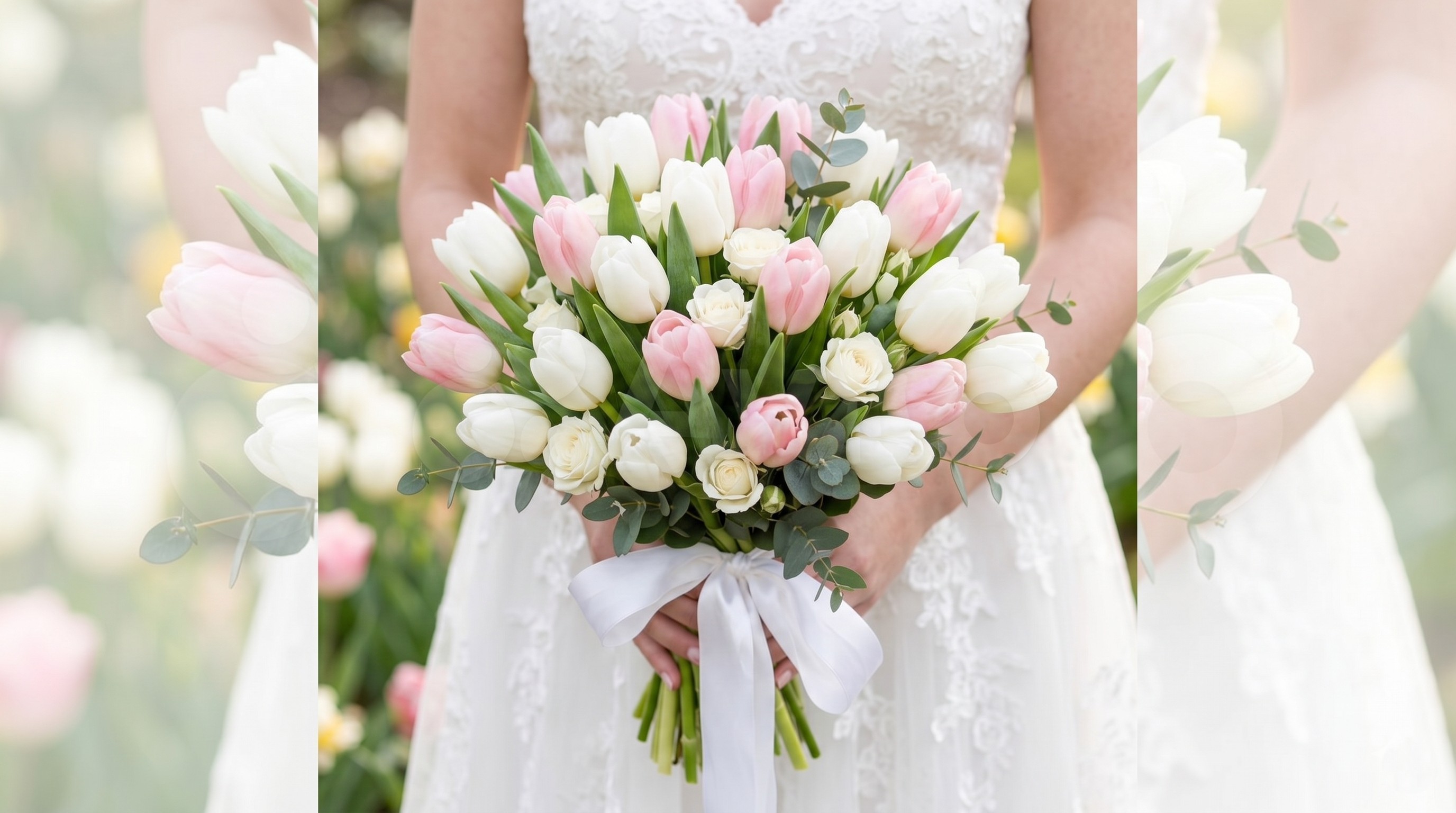 Tulip bridal bouquet