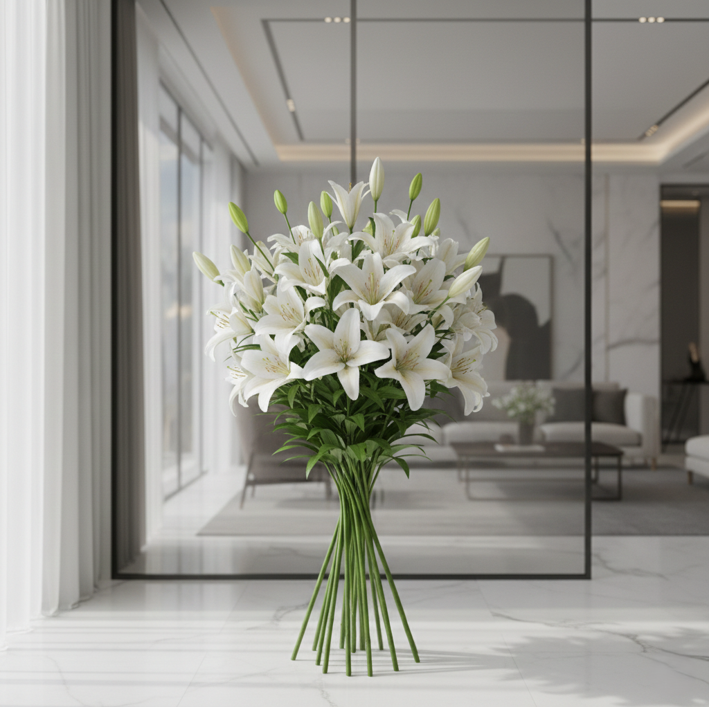 10 WHITE LILY NO-1023