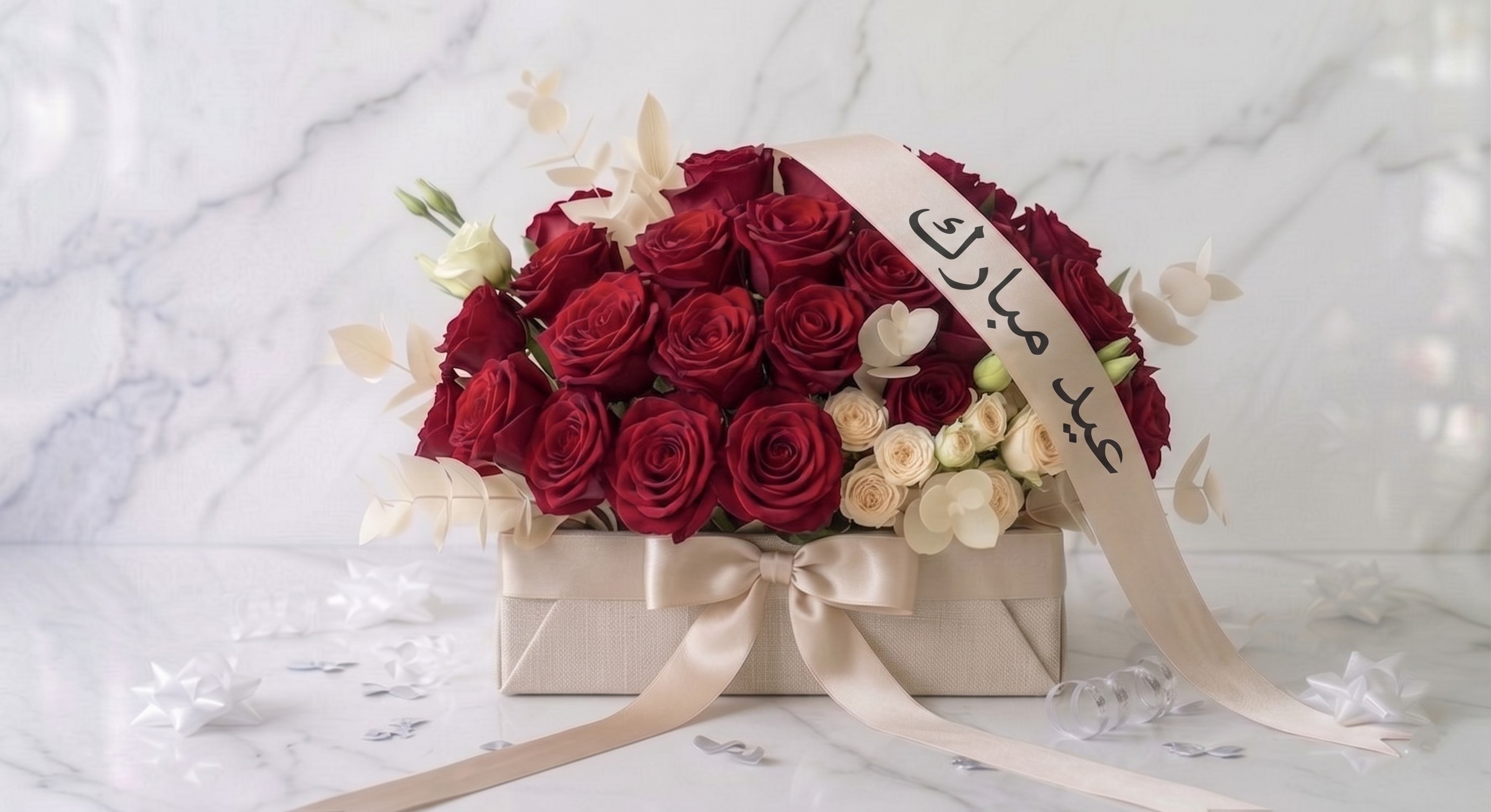 EID MUBARAK SPECIAL RED ROSE ARRANGEMENT