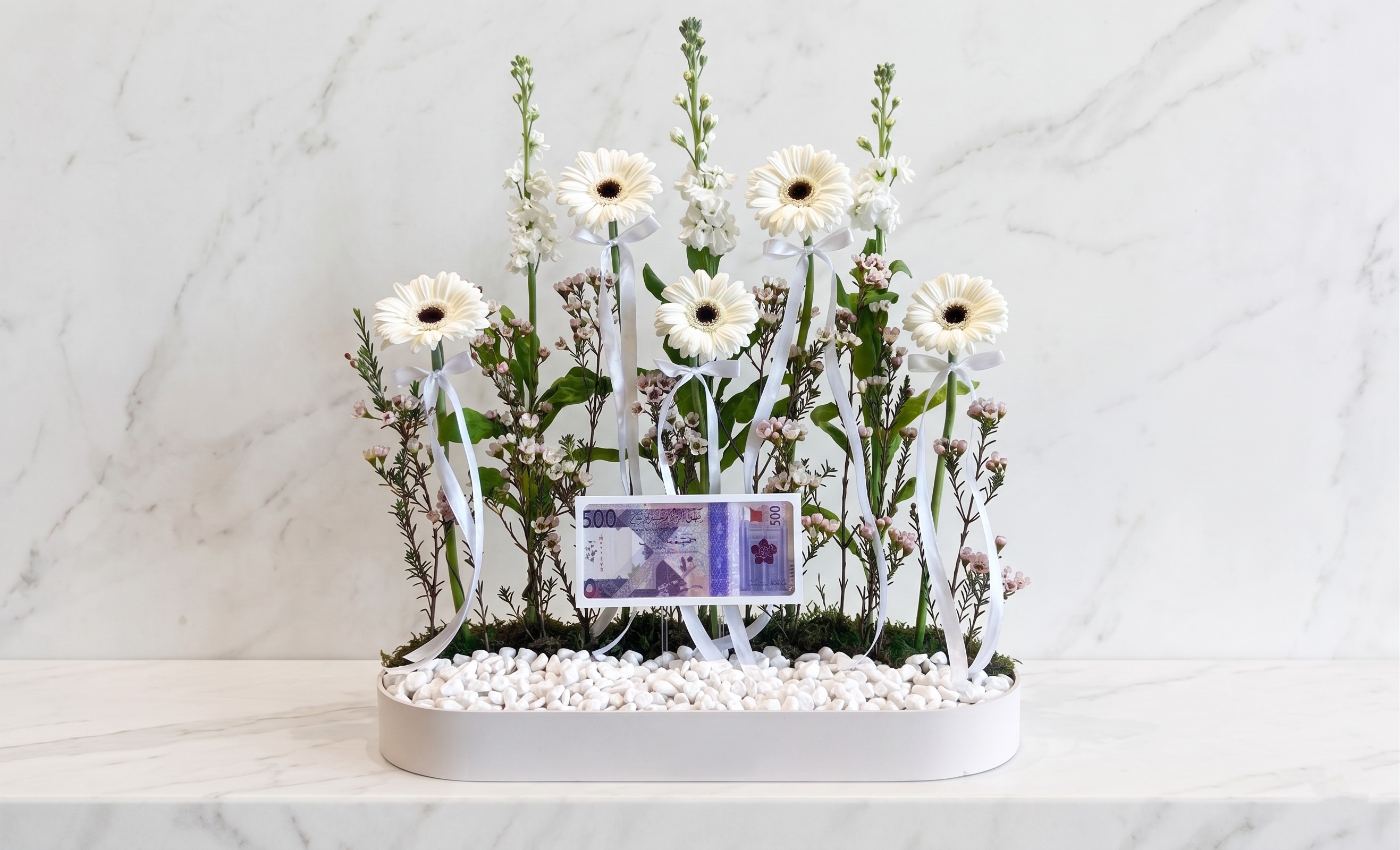 eid special money box with beautifull flower arrangement
