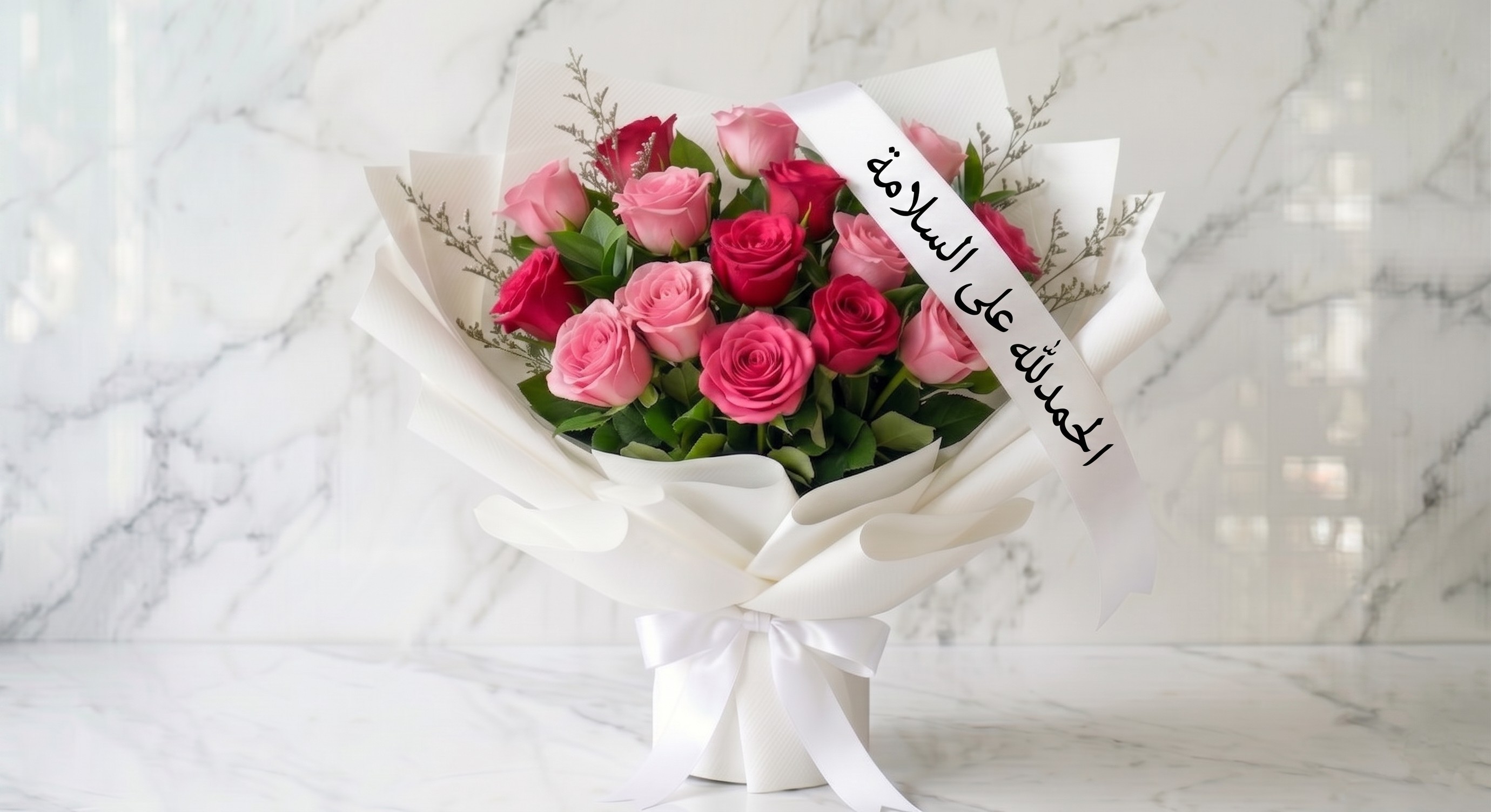 Get well soon pink and fuchia bouquet