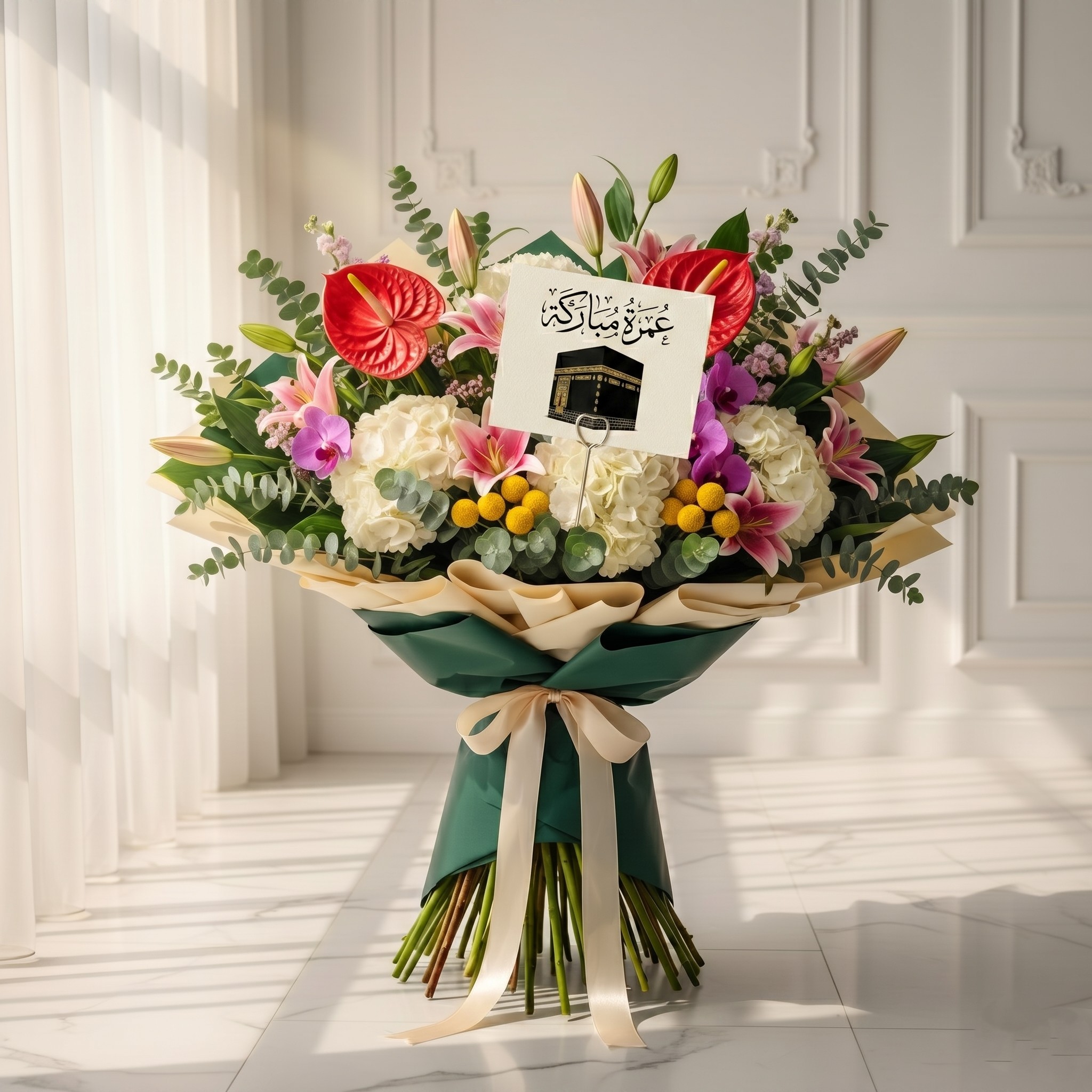 GREENERY HAJJ AND UMRA SPECIAL FLOWER BOUQUET