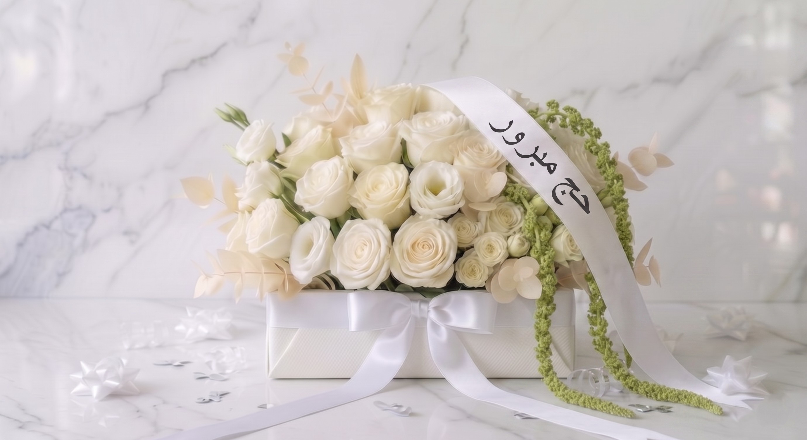 hajj mubarak special white heaven arrangement