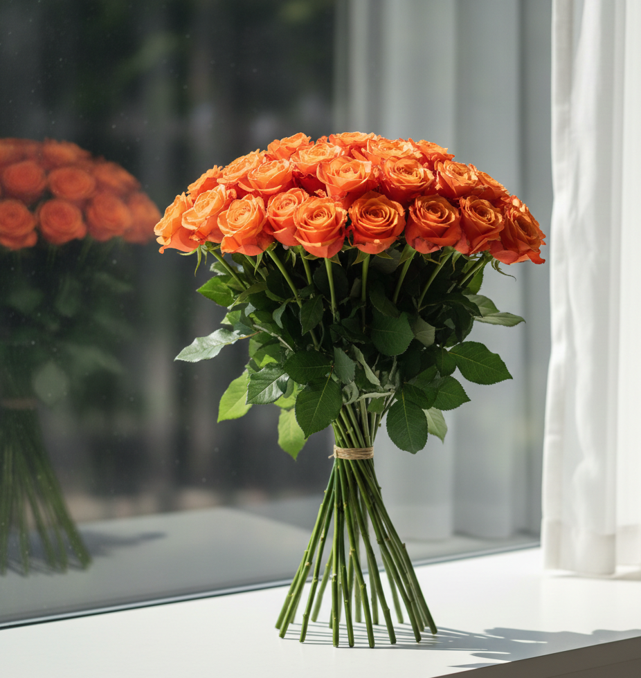 30 ORANGE ROSES BUNDLE NO-5009