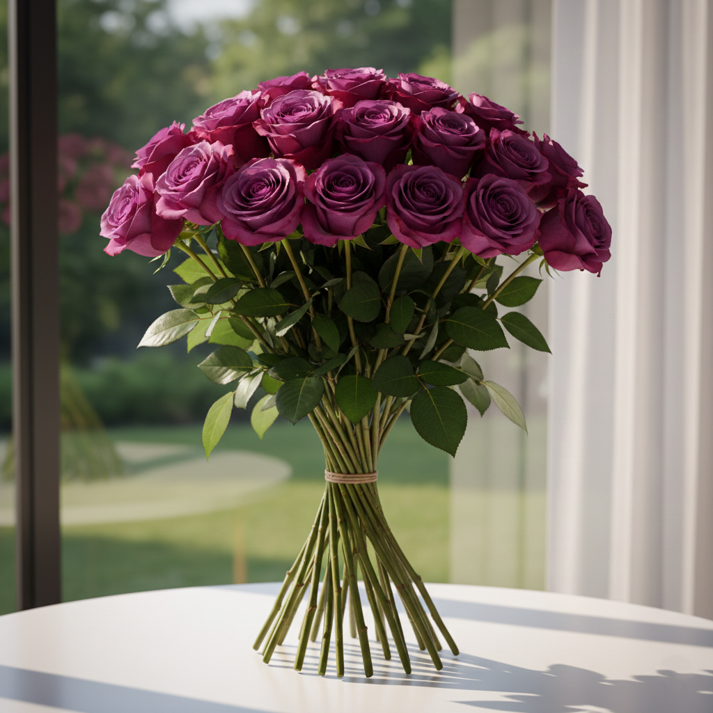 30 PURPLE ROSES NO-5011