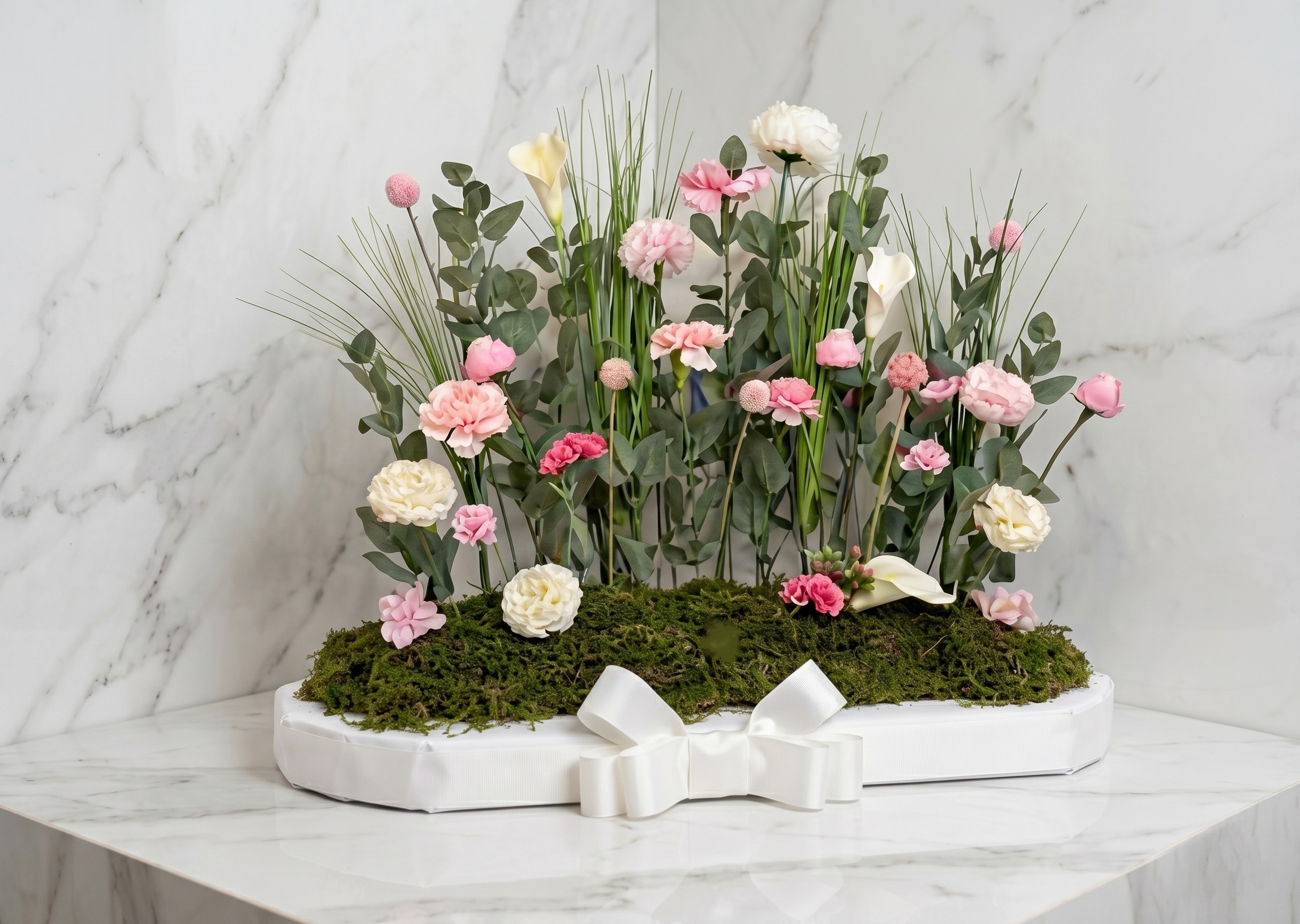 green luxury table arrangement