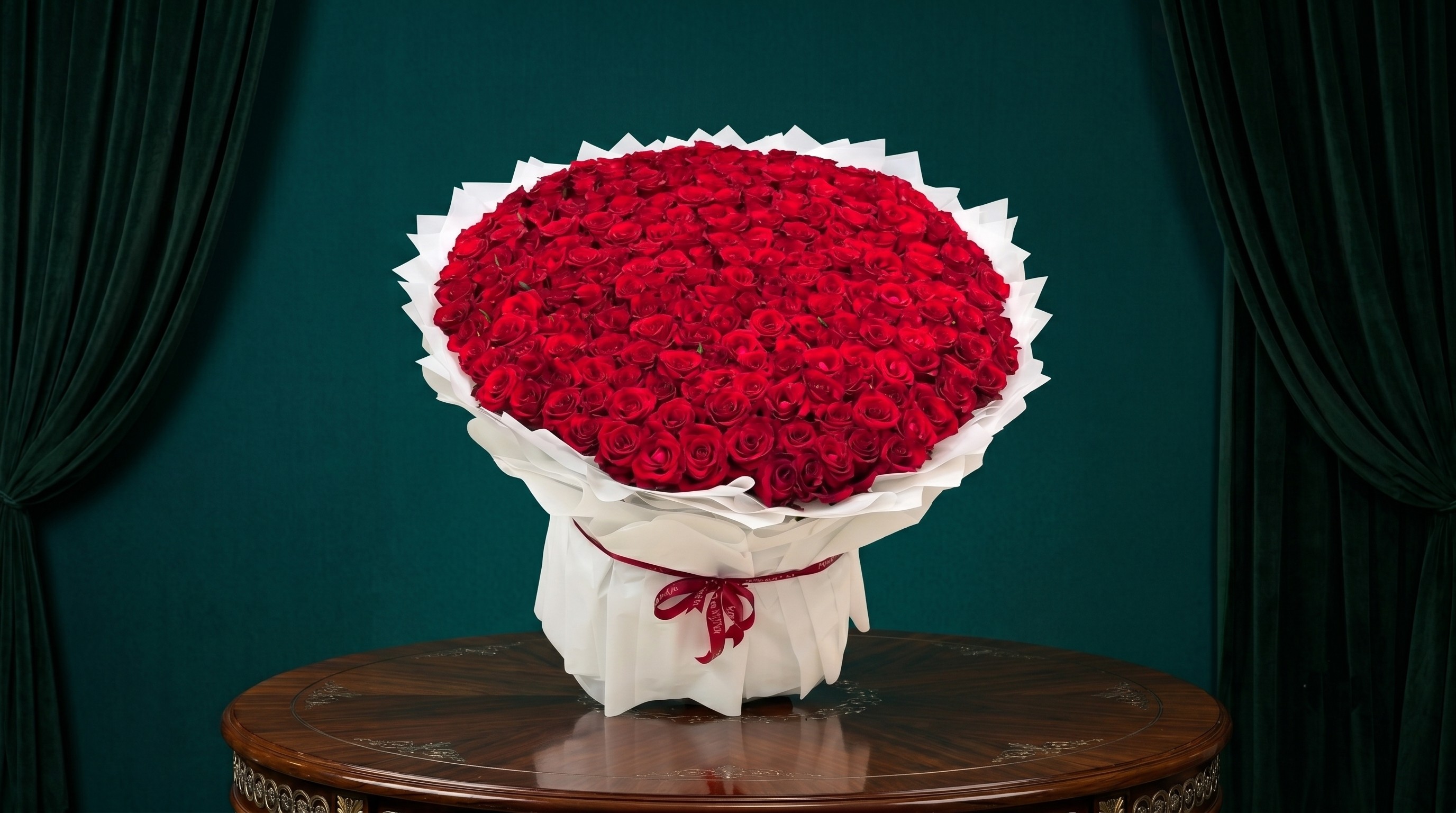 Rose premium heavy standing bouquet